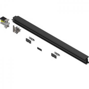 REVEGO duo, Laufträger-Set für Lichte Weite in der Anwendung 1200 mm, links, schwarz
